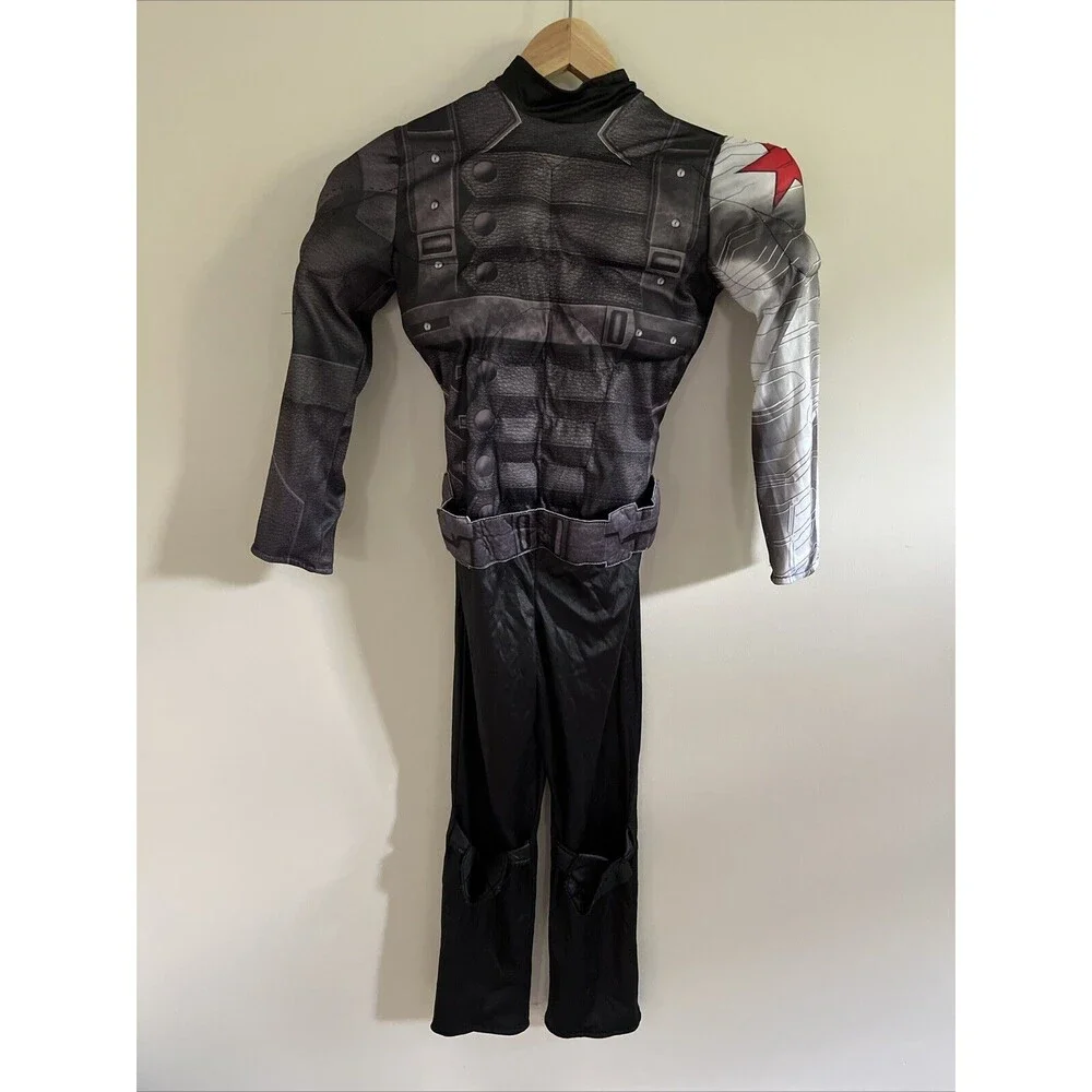 Rubies Marvel Captain America Winter Soldier Costume Kid Sz M?? Two-side w/ Mask - Picture 9 of 12